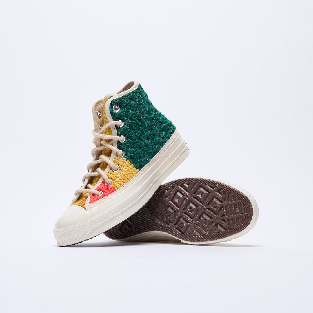 Converse - Chuck 70 Hi "Crochet pack" (Egret/Black/Multi)
