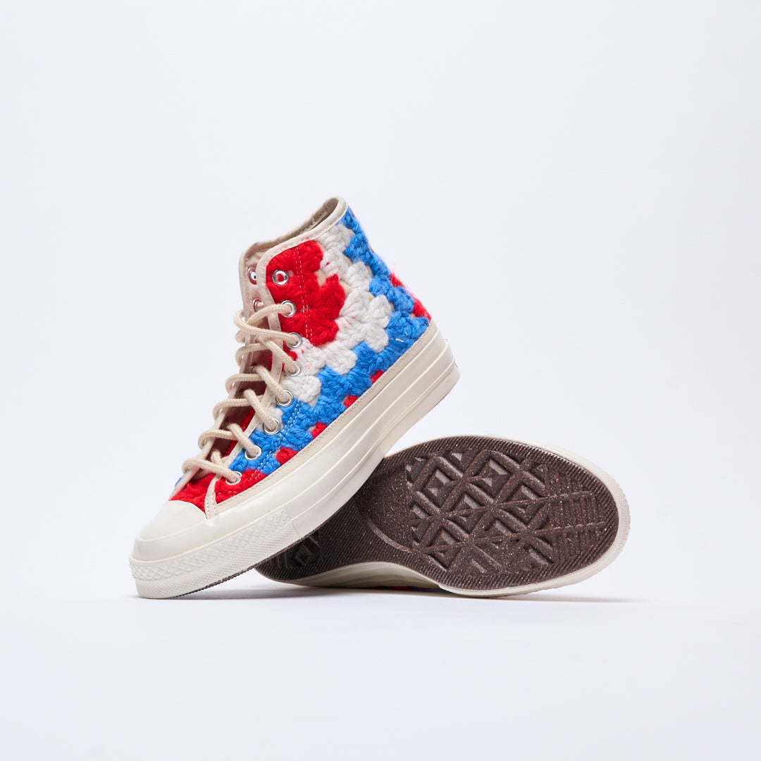 Converse - Chuck 70 Hi "Crochet pack" (Egret/Black/Multi)