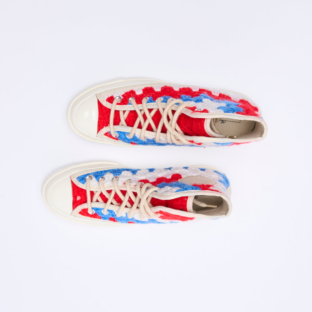 Converse - Chuck 70 Hi "Crochet pack" (Egret/Black/Multi)