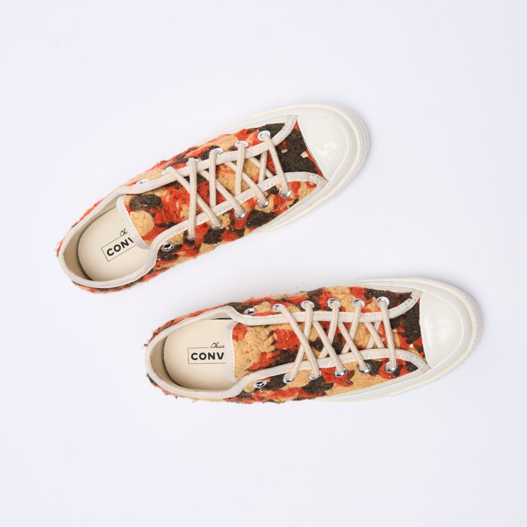 Converse - Chuck 70 OX "Crochet pack" (Egret/Black/Multi)
