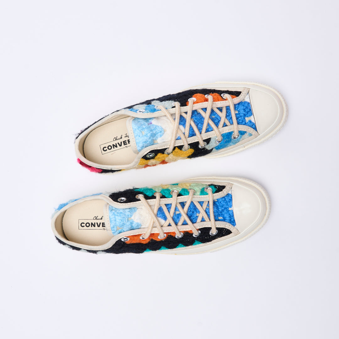 Converse - Chuck 70 OX "Crochet pack" (Egret/Black/Multi)