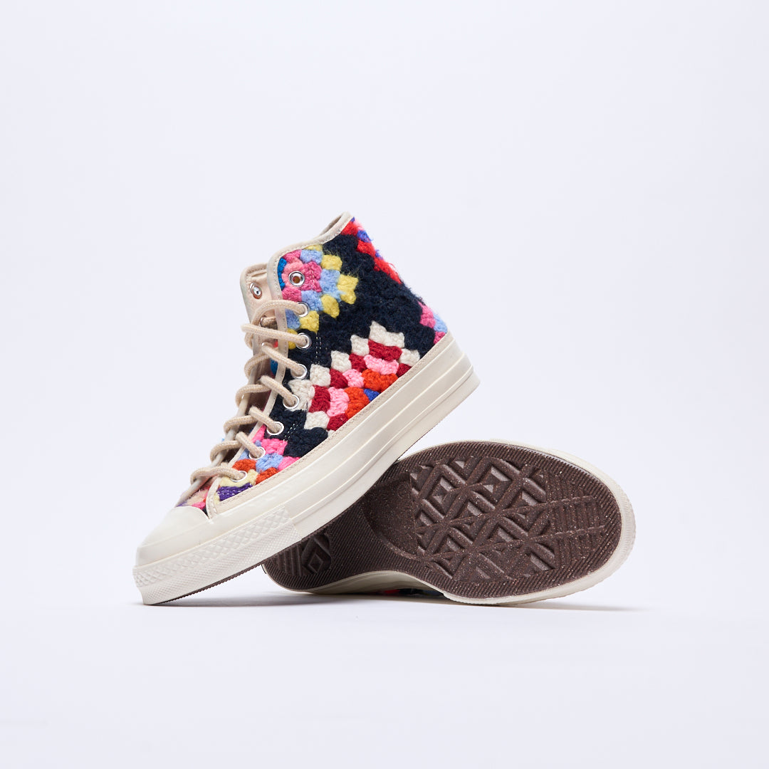 Converse - Chuck 70 Hi "Crochet pack" (Egret/Black/Multi)