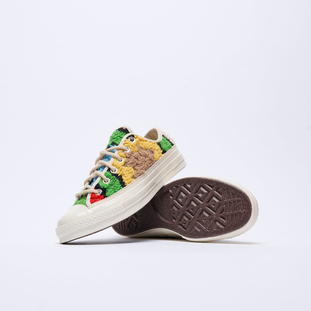 Converse - Chuck 70 OX "Crochet pack" (Egret/Black/Multi)