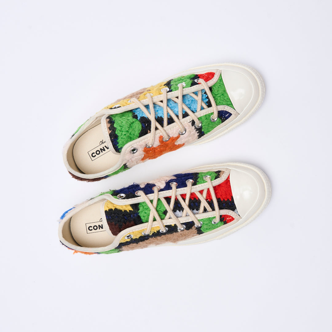 Converse - Chuck 70 OX "Crochet pack" (Egret/Black/Multi)