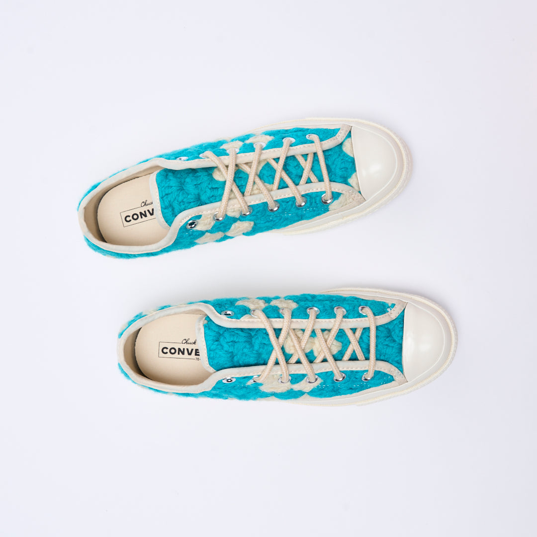 Converse - Chuck 70 OX "Crochet pack" (Egret/Black/Multi)
