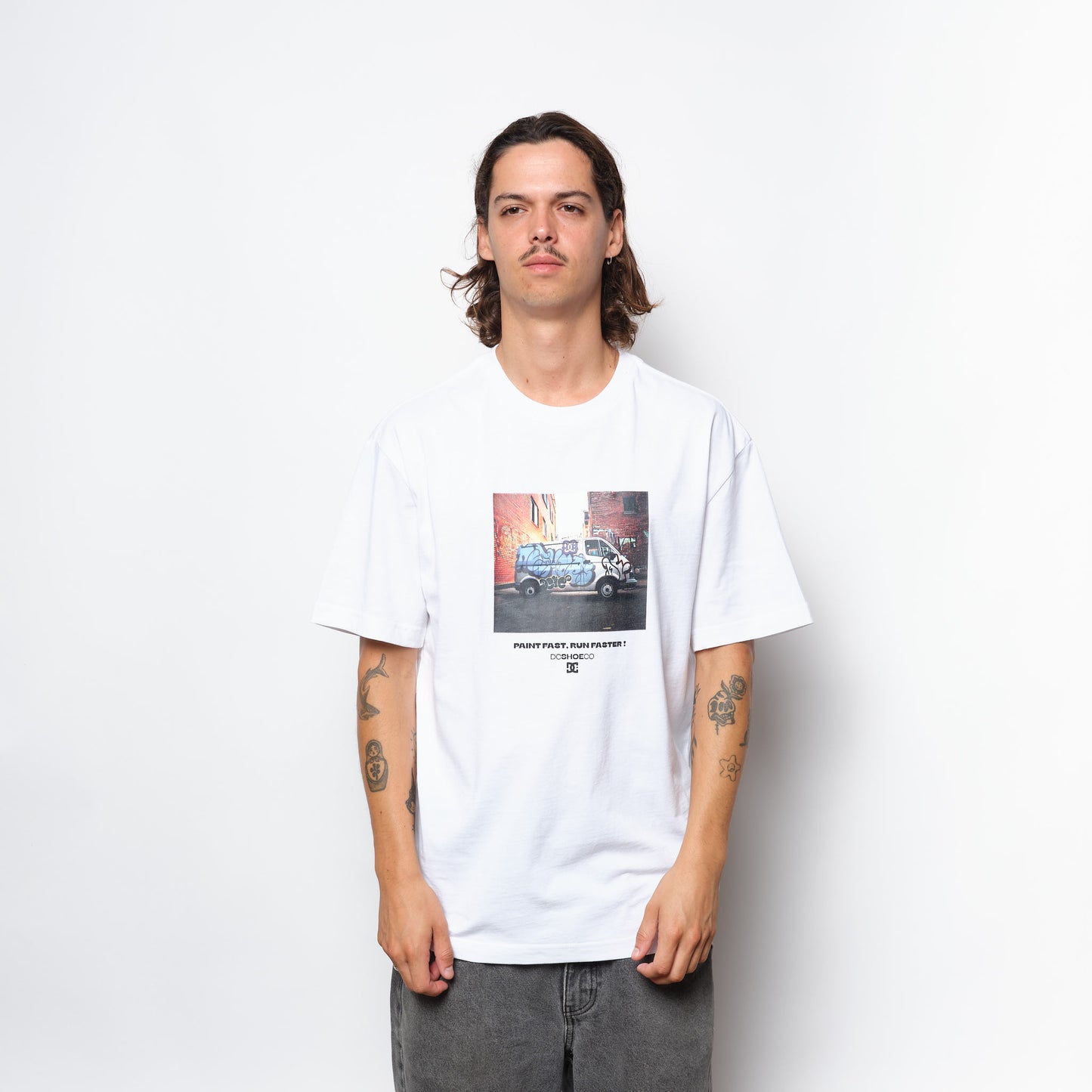 DC Shoes - Painted Van Tee (White)