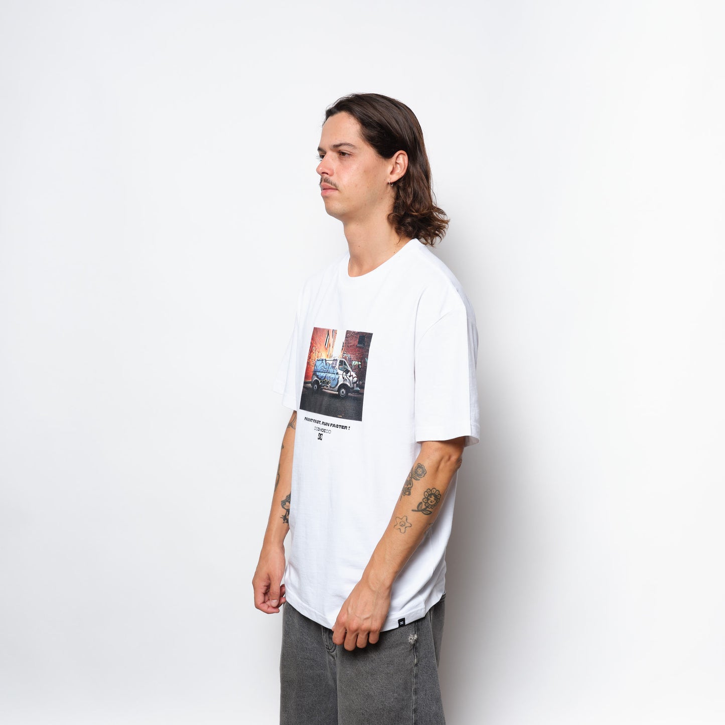 DC Shoes - Painted Van Tee (White)