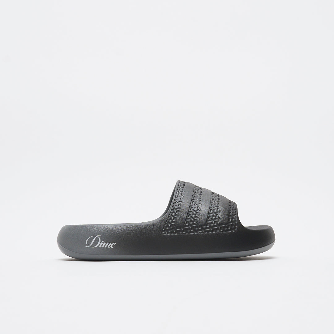 DIME x ADIDAS Skateboarding - Adilette Slides Ayoon (Black/Vista Gray)