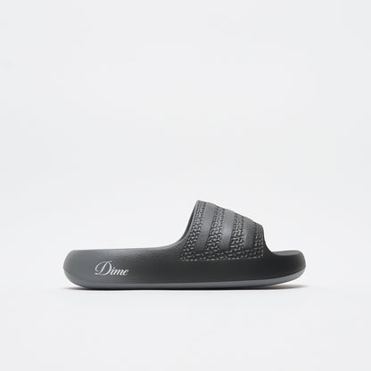 DIME x ADIDAS Skateboarding - Adilette Slides Ayoon (Black/Vista Gray)