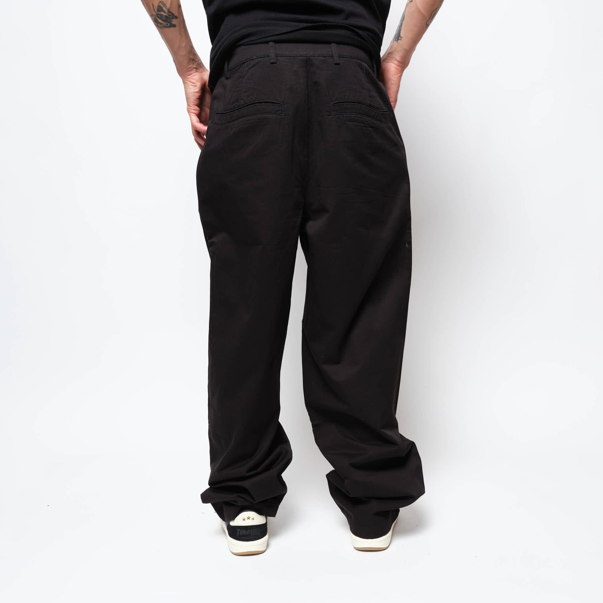 DIME MTL - Baggy Chino Pants (Black)