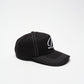 DIME MTL - Cursive Denim Worker Cap (Black Washed)
