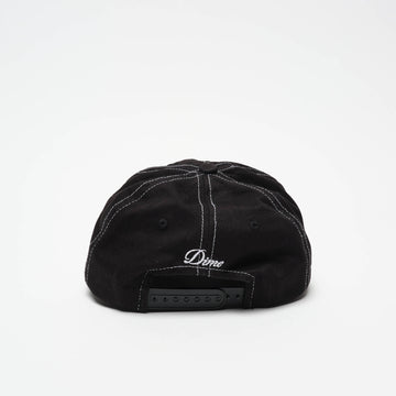 DIME MTL - Cursive Denim Worker Cap (Black Washed)