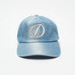 DIME MTL - Cursive Denim Worker Cap (Blue Washed)
