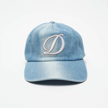 DIME MTL - Cursive Denim Worker Cap (Blue Washed)