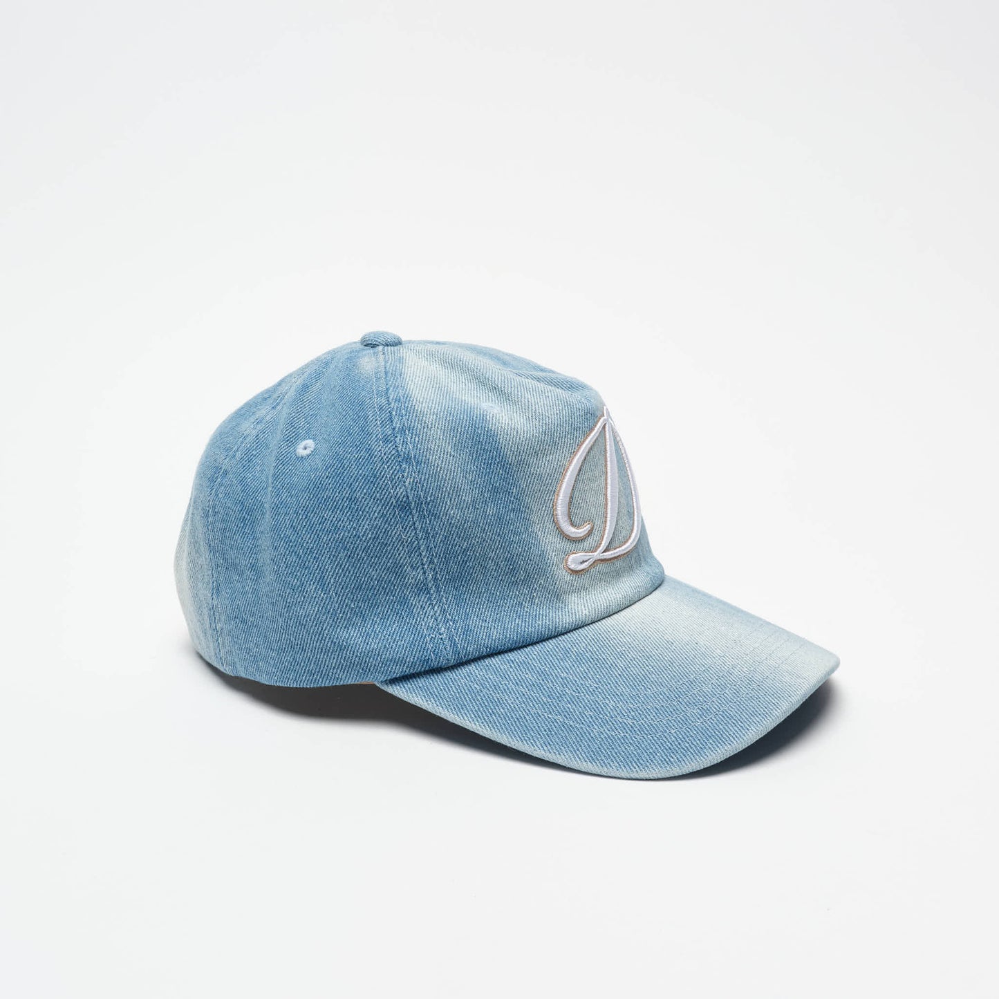 DIME MTL - Cursive Denim Worker Cap (Blue Washed)