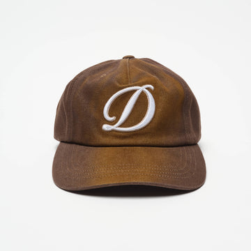 DIME MTL - Cursive Denim Worker Cap (Brown Washed)
