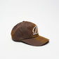 DIME MTL - Cursive Denim Worker Cap (Brown Washed)
