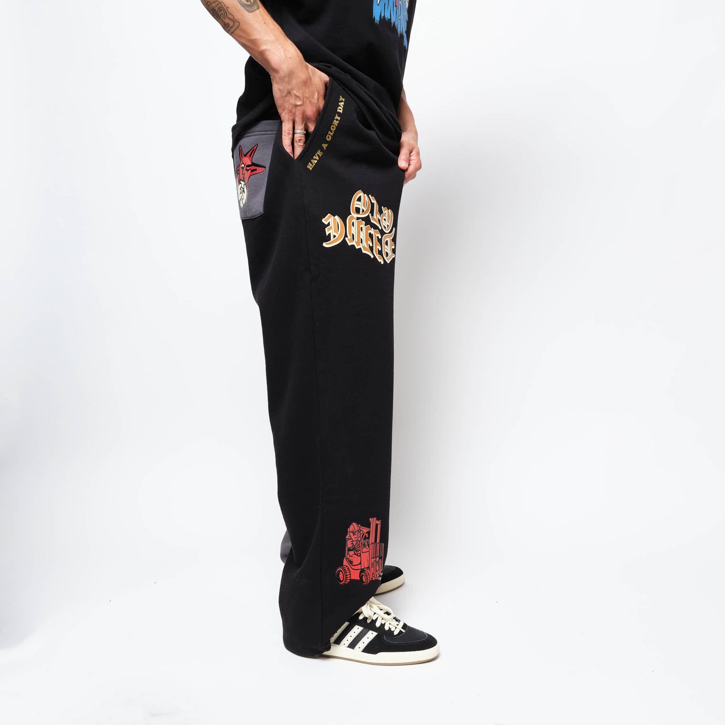 DIME MTL - Glory Sweatpants (Black/Charcoal)