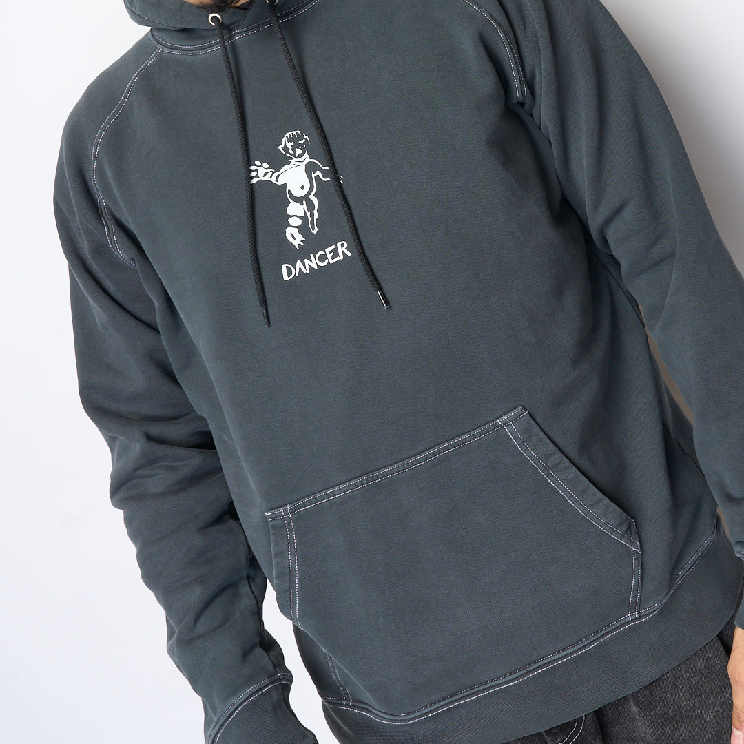 Dancer - OG Logo Hoodie (Black/White Stitch)