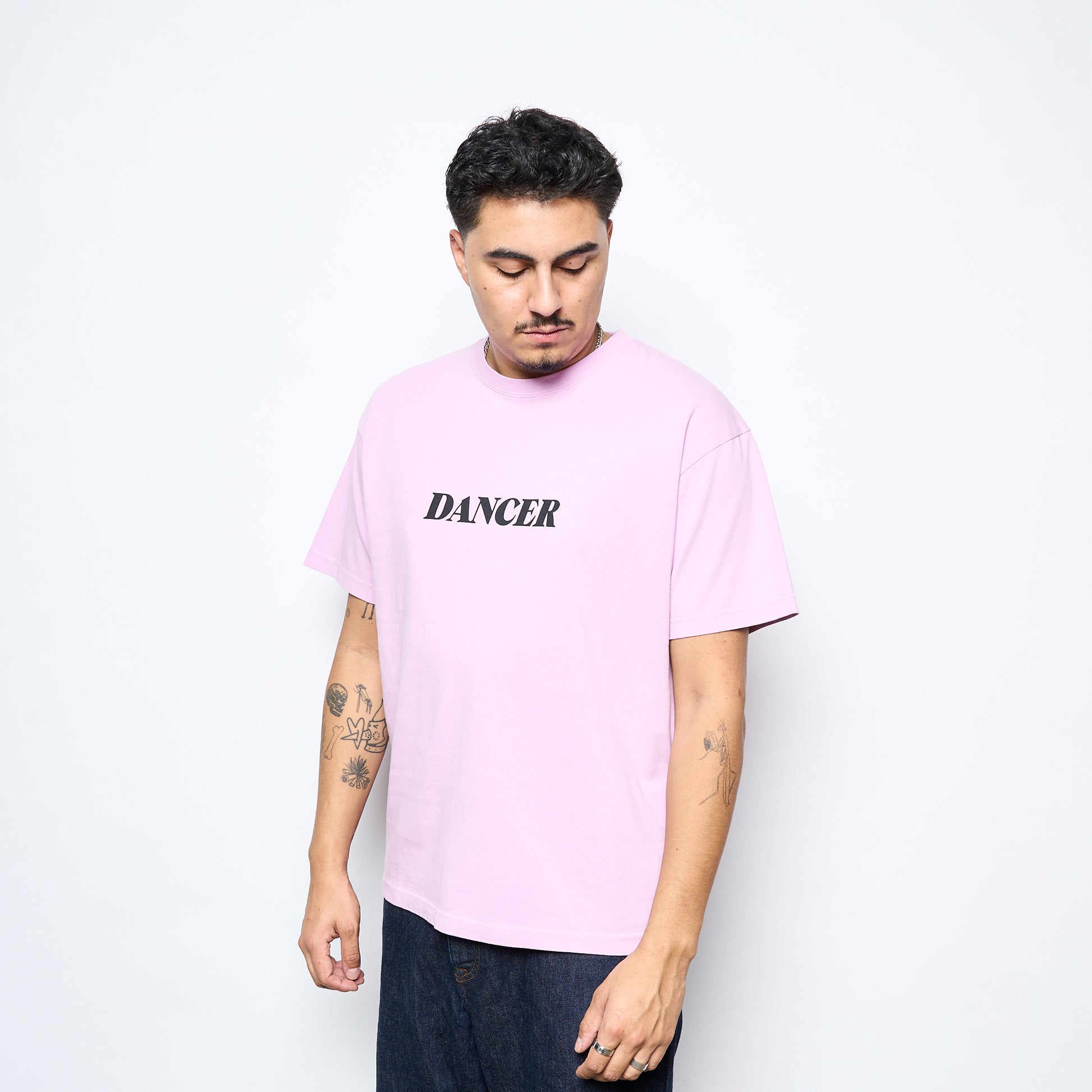Dancer - Italic Logo Tee (Pink)