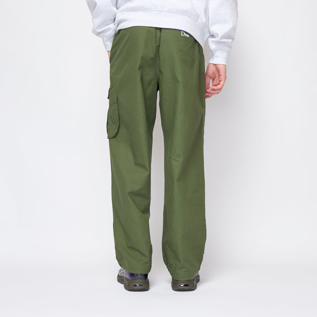 Dime - Cargo Baggy Utility Pants (Green Military)