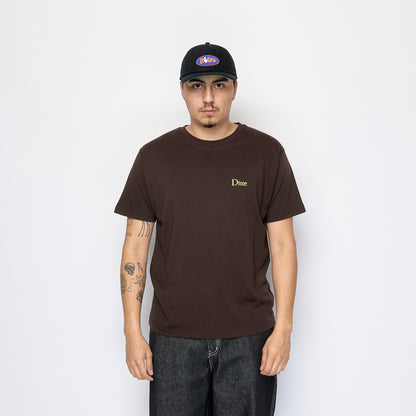 Dime - Classic Small Logo T-Shirt (Deep Brown)
