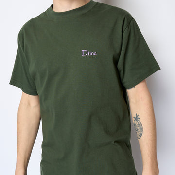 Dime - Classic Small Logo T-Shirt (Forest Green)