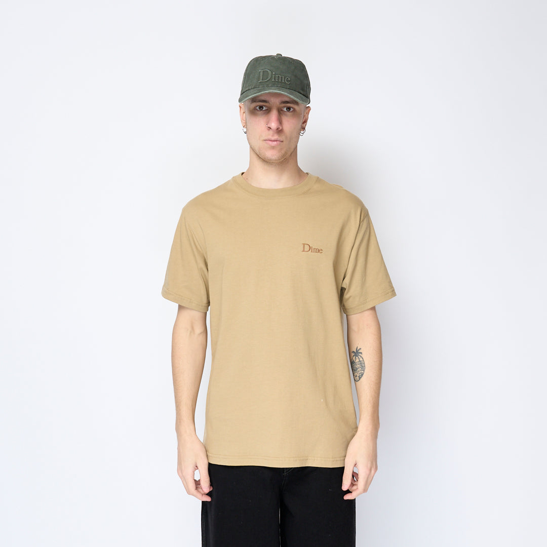 Dime - Classic Small Logo T-Shirt (Tan)