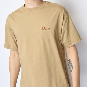 Dime - Classic Small Logo T-Shirt (Tan)