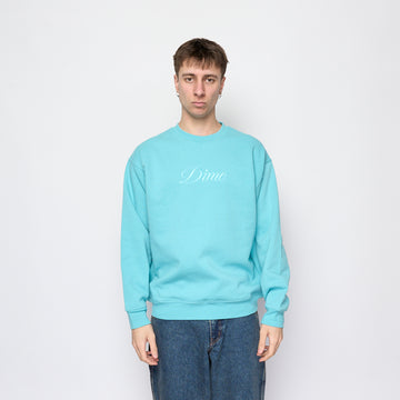 Dime - Cursive Logo Crewneck (Ocean Blue)