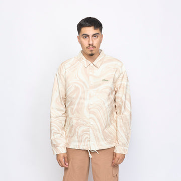 Dime MTL - Marble Coach Jacket (Cream)