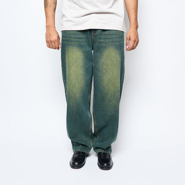 Dime MTL - Baggy Denim Pants (Sandblasted Pine)