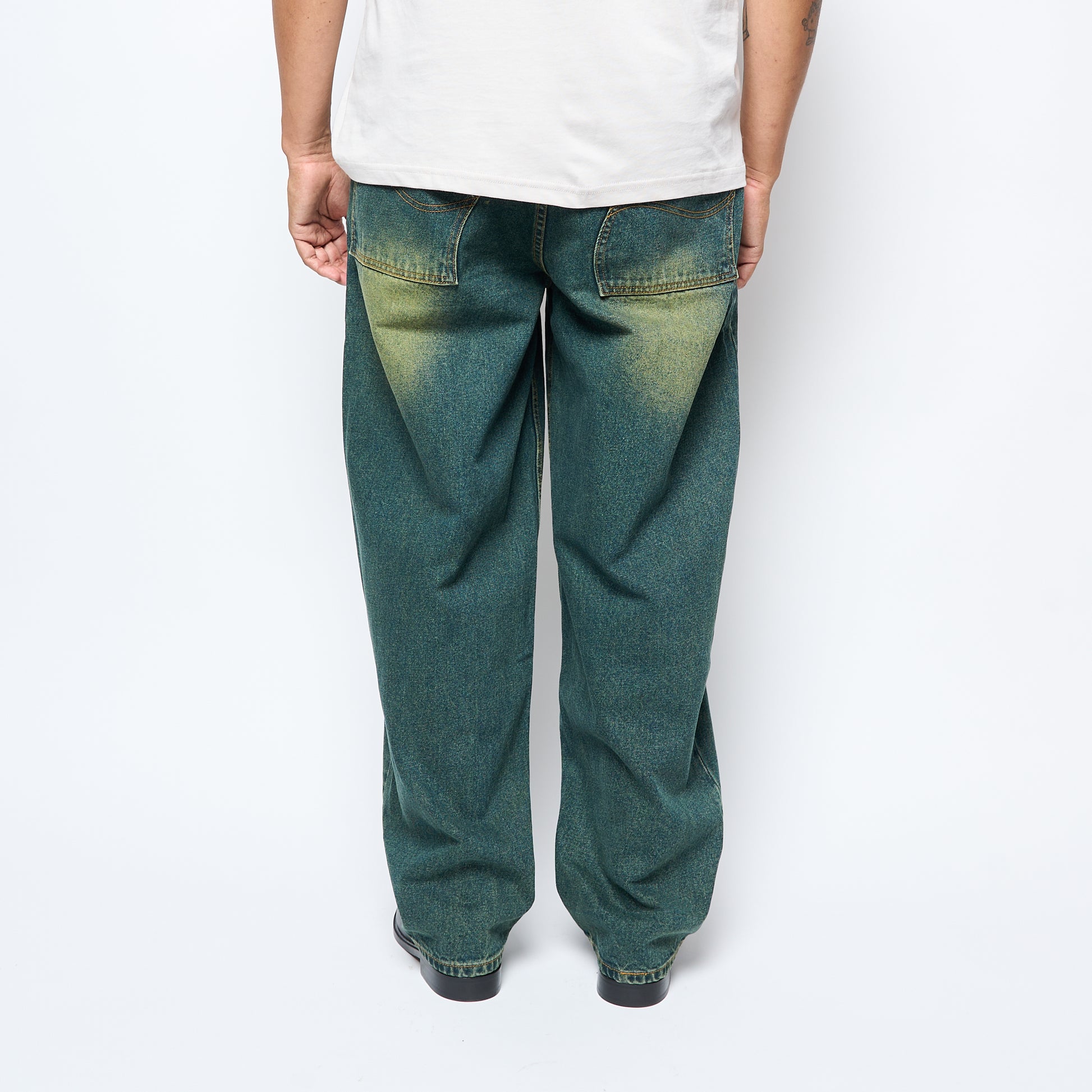 Dime MTL - Baggy Denim Pants (Sandblasted Pine)