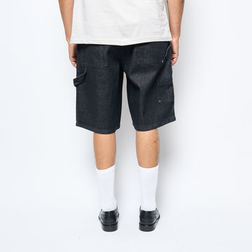 Dime MTL - Carpenter Denim Shorts (Black Washed)