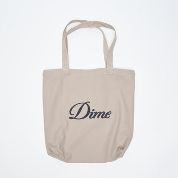 Dime MTL - Cursive Chenille Tote Bag (Concrete)