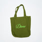 Dime MTL - Cursive Chenille Tote Bag (Grass)