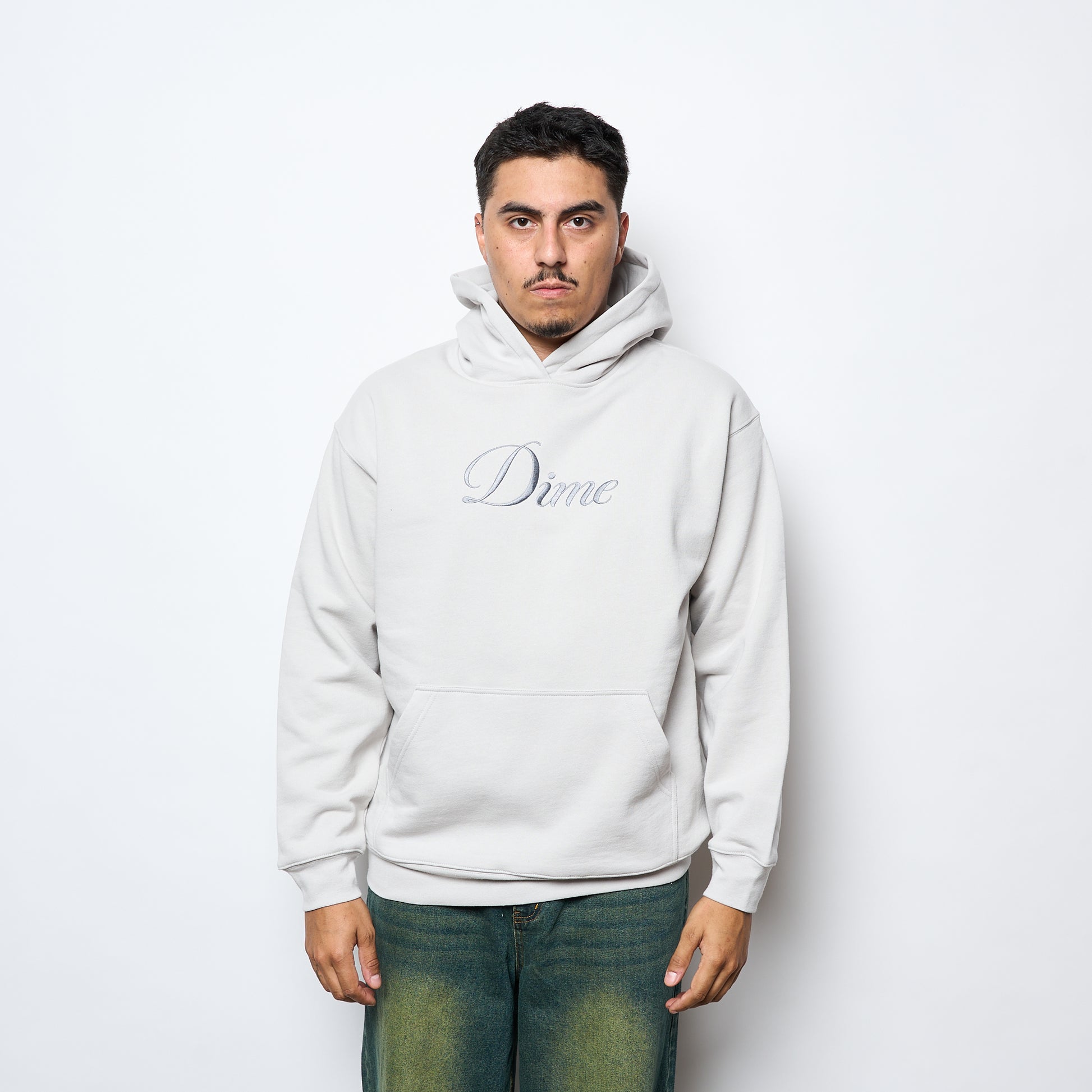 Dime MTL - Cursive Hoodie (Cement)