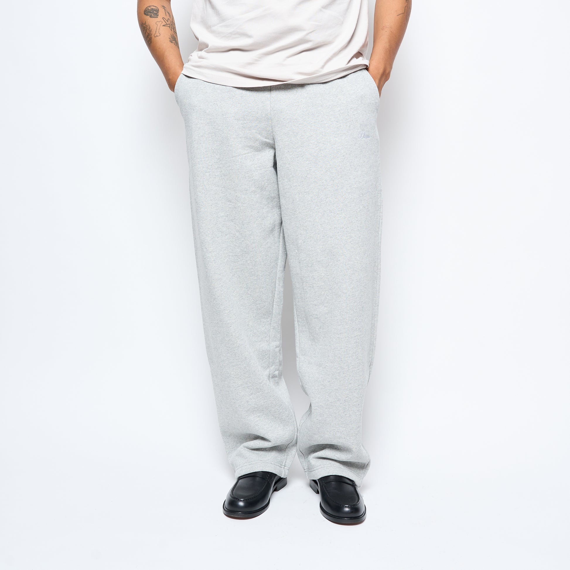Dime MTL - Cursive Small Logo Sweatpants (Heather Grey)