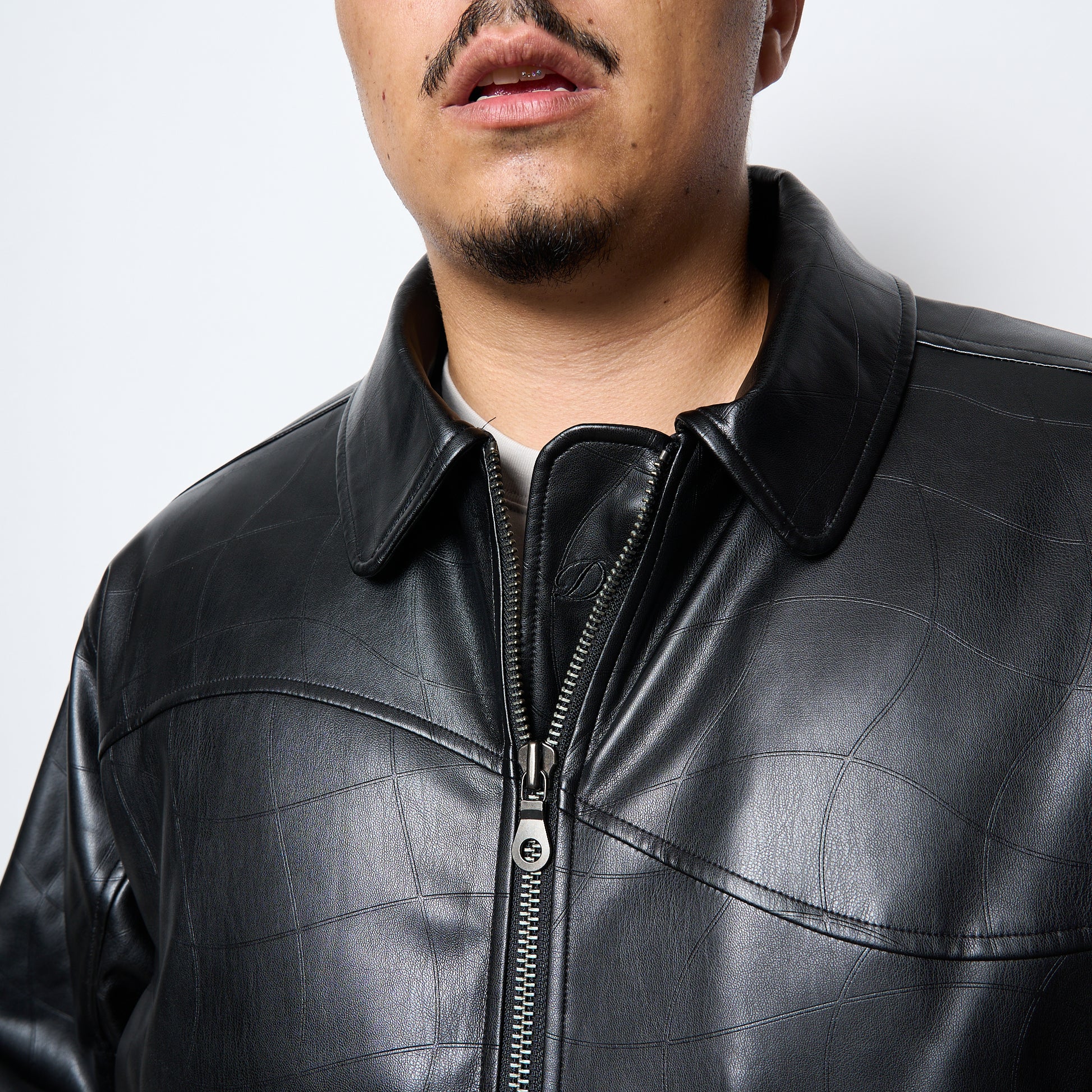 Dime MTL - Debossed Wavy Jacket (Black)