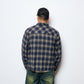 Dime MTL - Plaid Flannel Shirt (Navy)