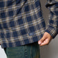 Dime MTL - Plaid Flannel Shirt (Navy)