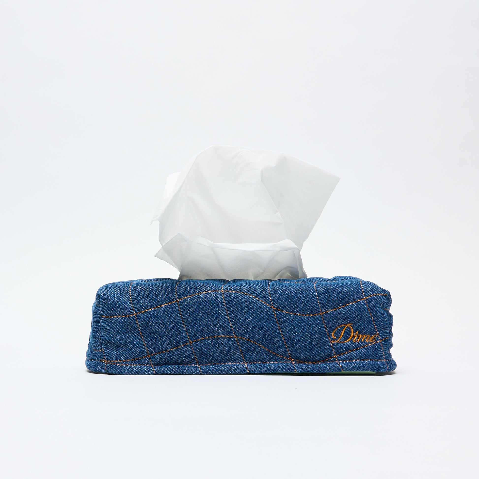 Dime MTL - Quilted Tissue Box Cover (Indigo)
