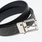 Dime MTL - Reversible Leather Belt (Black/Black)
