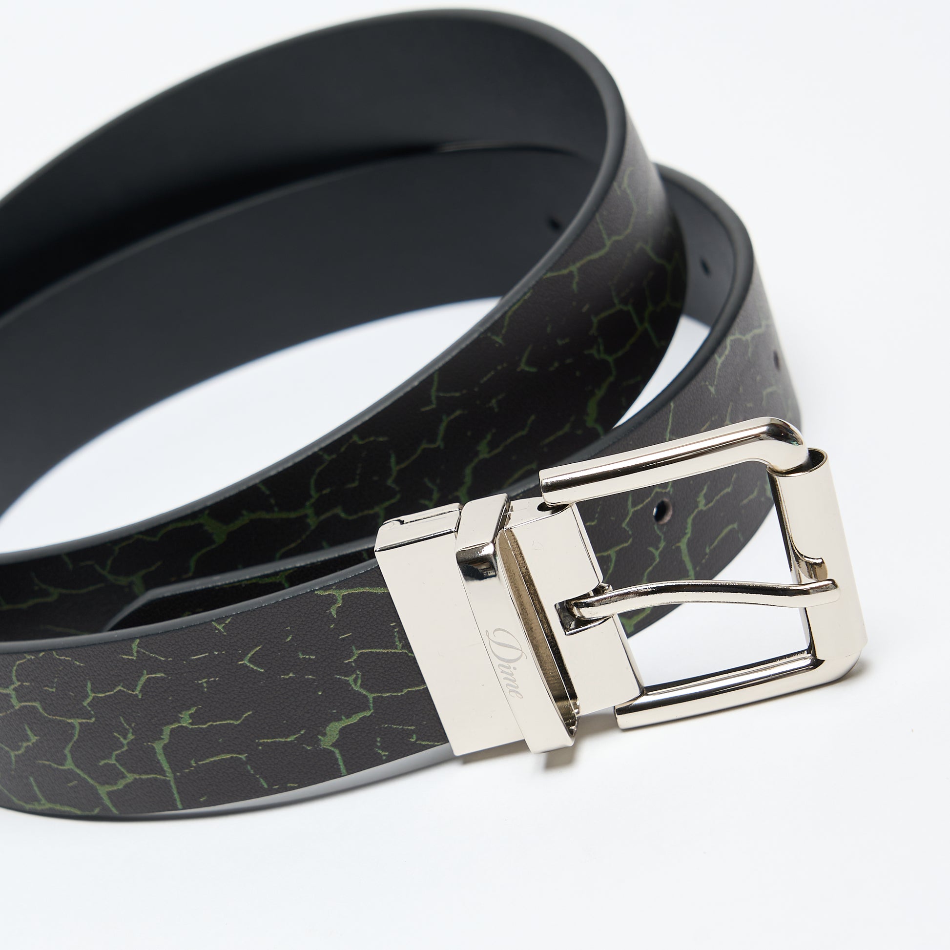 Dime MTL - Reversible Leather Belt (Black/Black)