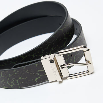 Dime MTL - Reversible Leather Belt (Black/Black)