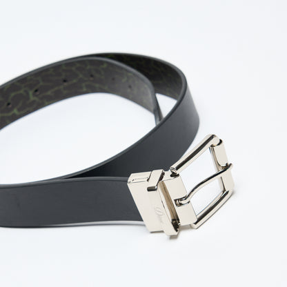 Dime MTL - Reversible Leather Belt (Black/Black)