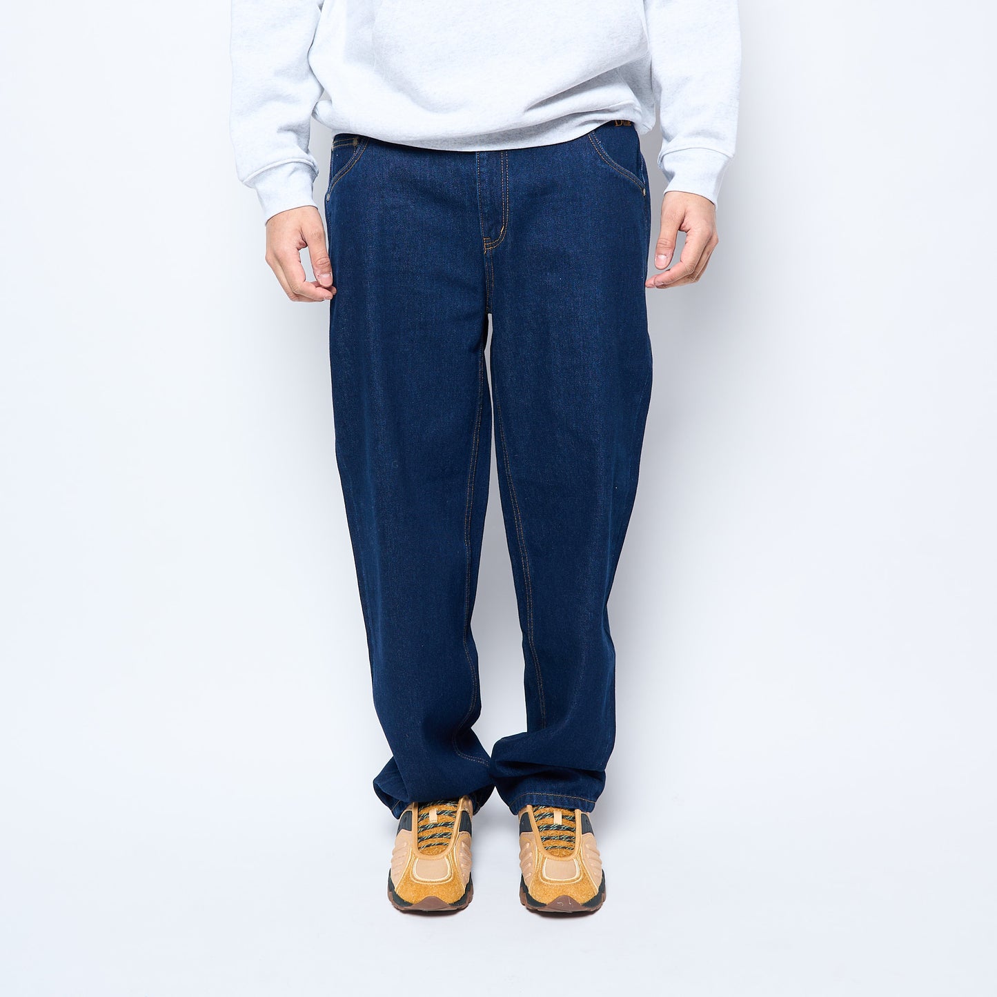 Dime Mtl - Classic Relaxed Denim Pants (Indigo)
