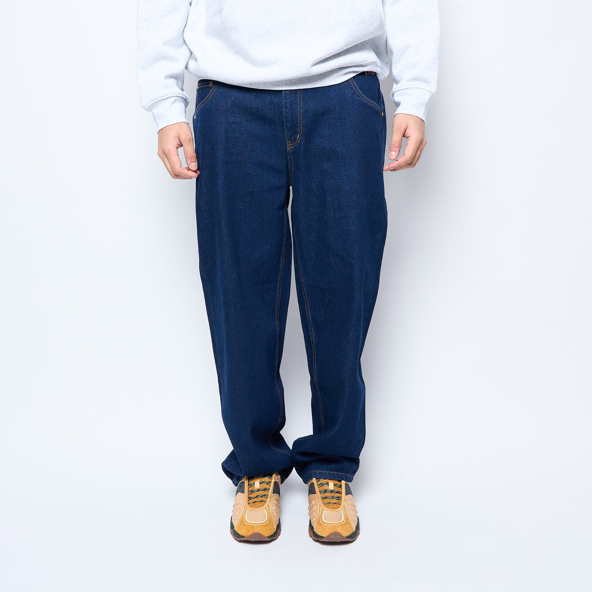 Dime Mtl - Classic Relaxed Denim Pants (Indigo)