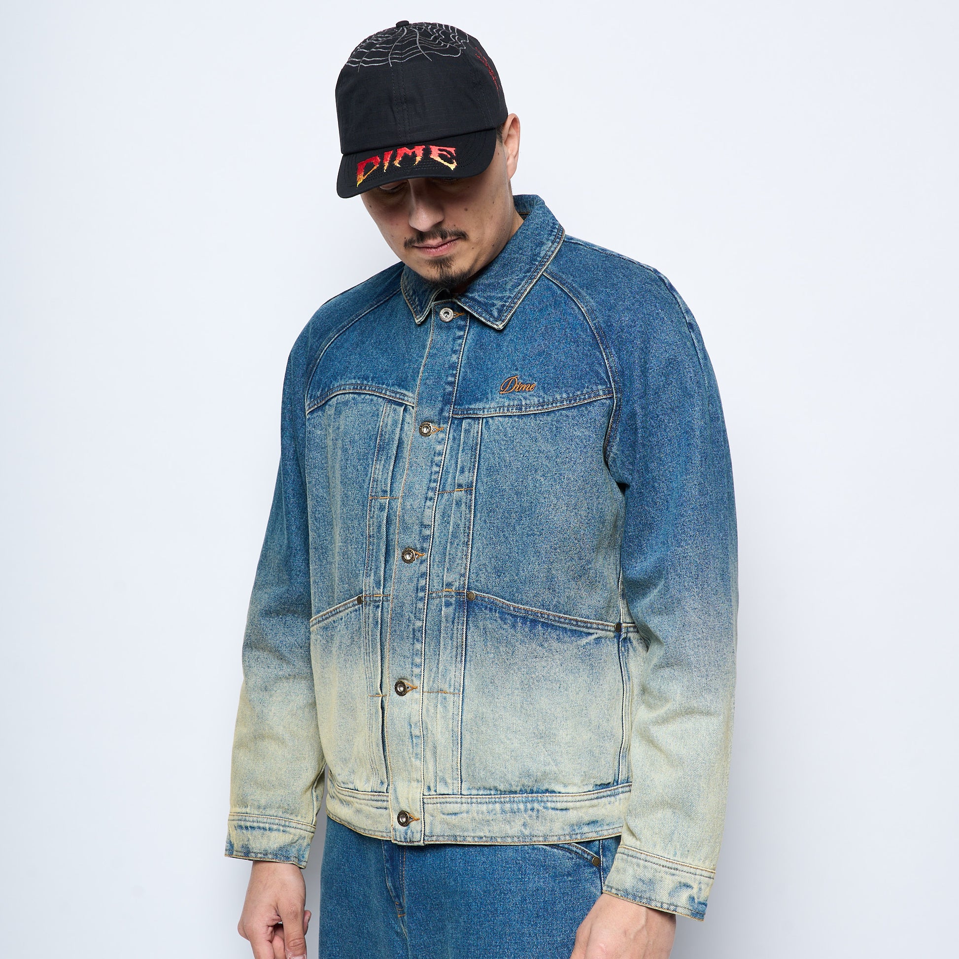 Dime Mtl - Denim Jacket (Dipped Sandblasted Indigo)