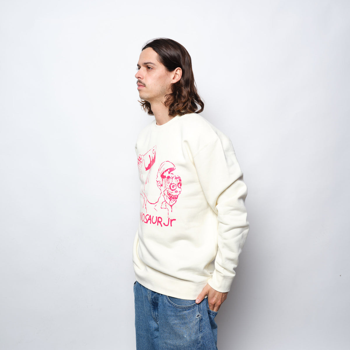 Dinosaur Jr x Color Bars Start Choppin Crewneck Bone